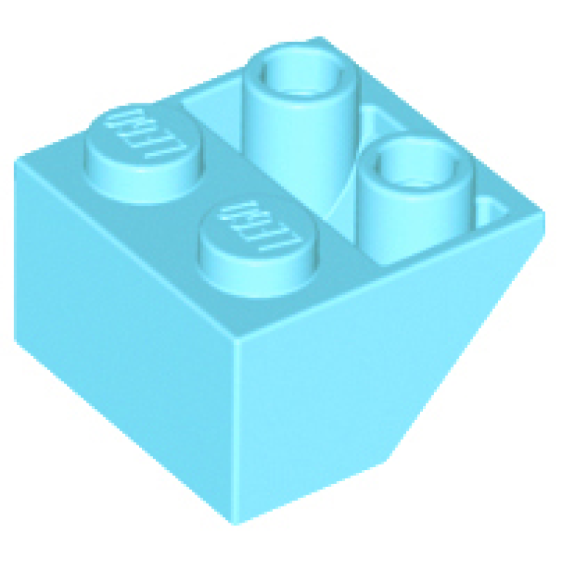 Dakpan, Omgekeerd 45° 2x2 Medium Azure